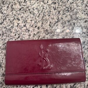 Purple Ysl Clutch